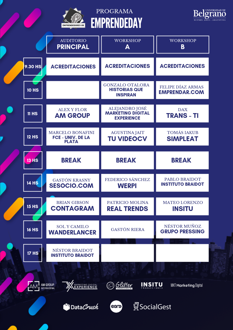 Todos los speakers de EmprendeDay 2019